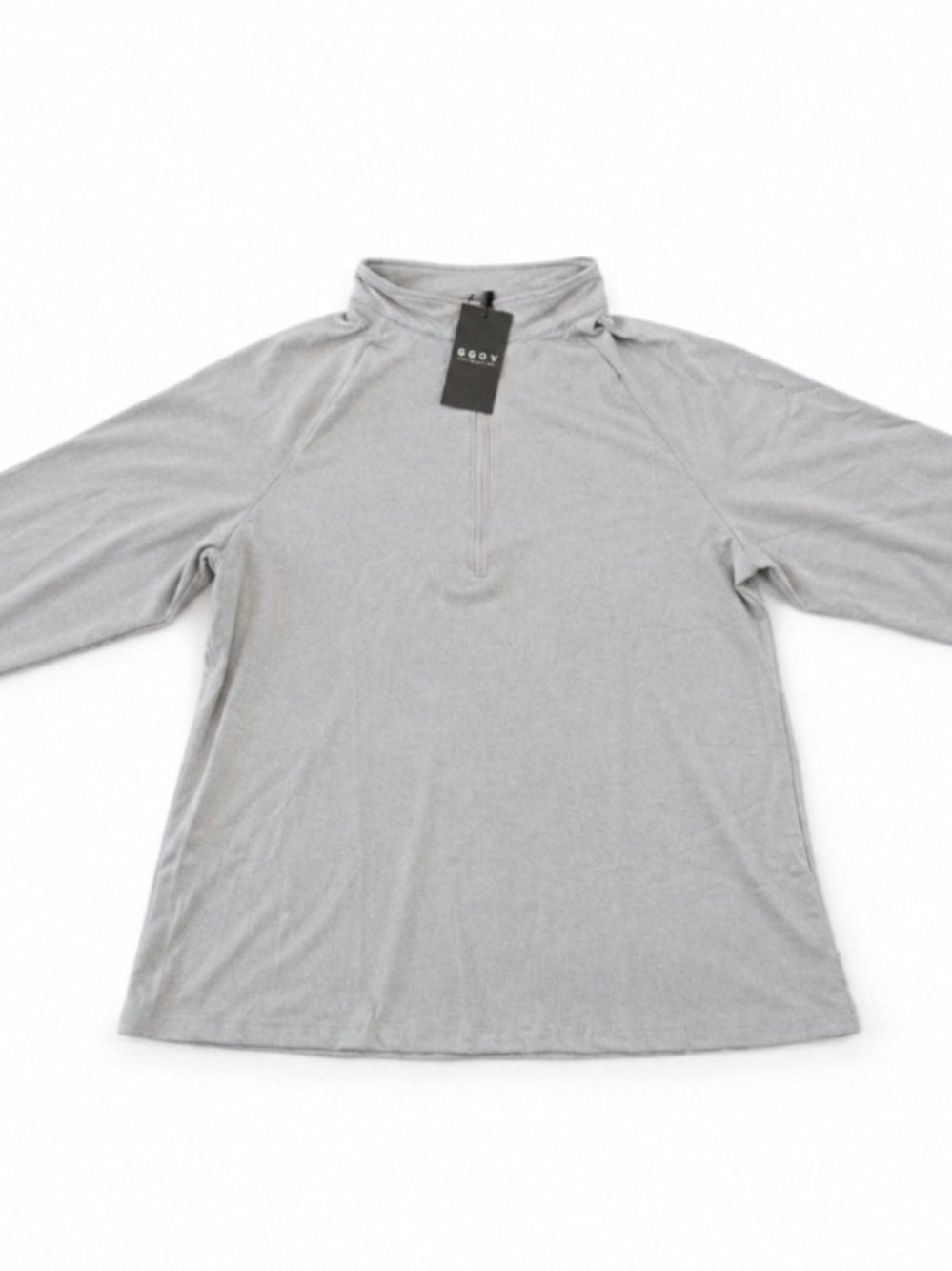 GGOV Women’s UPF 50+ Quarter Zip Golf Shirt Gray XXL Lightweight Quick Dry